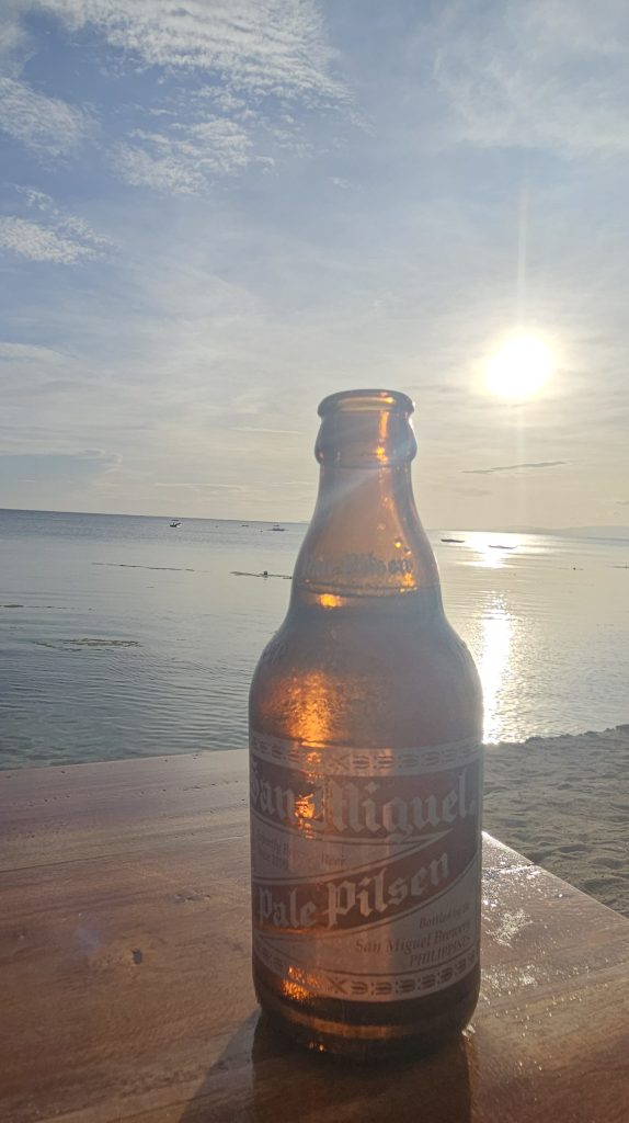 Bottle of San Miguel beer in Siquor Philippines 